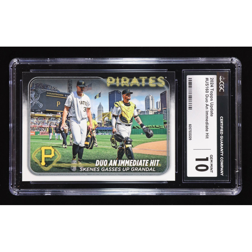 Yasmani Grandal / Paul Skenes RC 2024 Topps Update #US160 (CGC 10) at PristineAuction.com