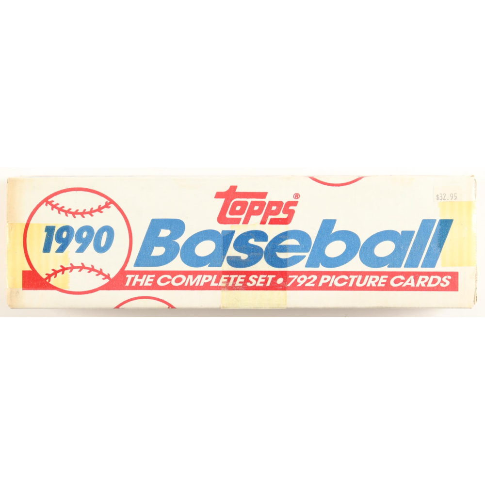 1990 Topps Baseball Complete Set of (792) Cards with Frank Thomas #414B RC, Sammy Sosa #692 RC, Bernie Williams #701 RC, Nolan Ryan #1, Ken Griffey Jr. #336 at PristineAuction.com