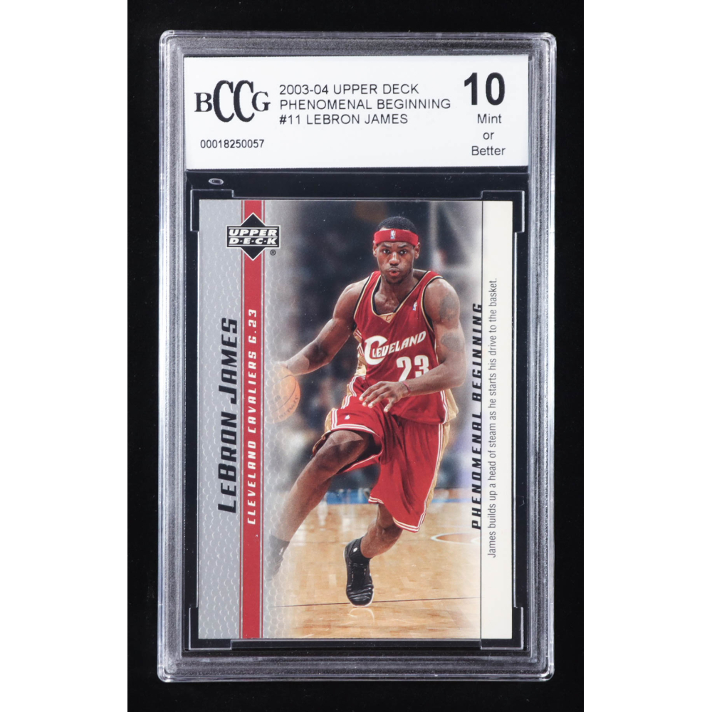 LeBron James 2003 Upper Deck LeBron James Box Set #11 RC / Preps to the Pros (BCCG 10) at PristineAuction.com