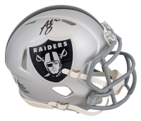 Ashton Jeanty Signed Raiders Speed Mini Helmet (Beckett) at PristineAuction.com
