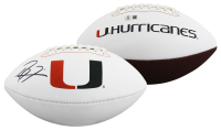 Ray Lewis Signed Hurricanes Logo Football (Beckett) at PristineAuction.com