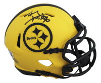 T.J. Watt Signed Steelers Rave Alternate Speed Mini Helmet (Beckett) at PristineAuction.com