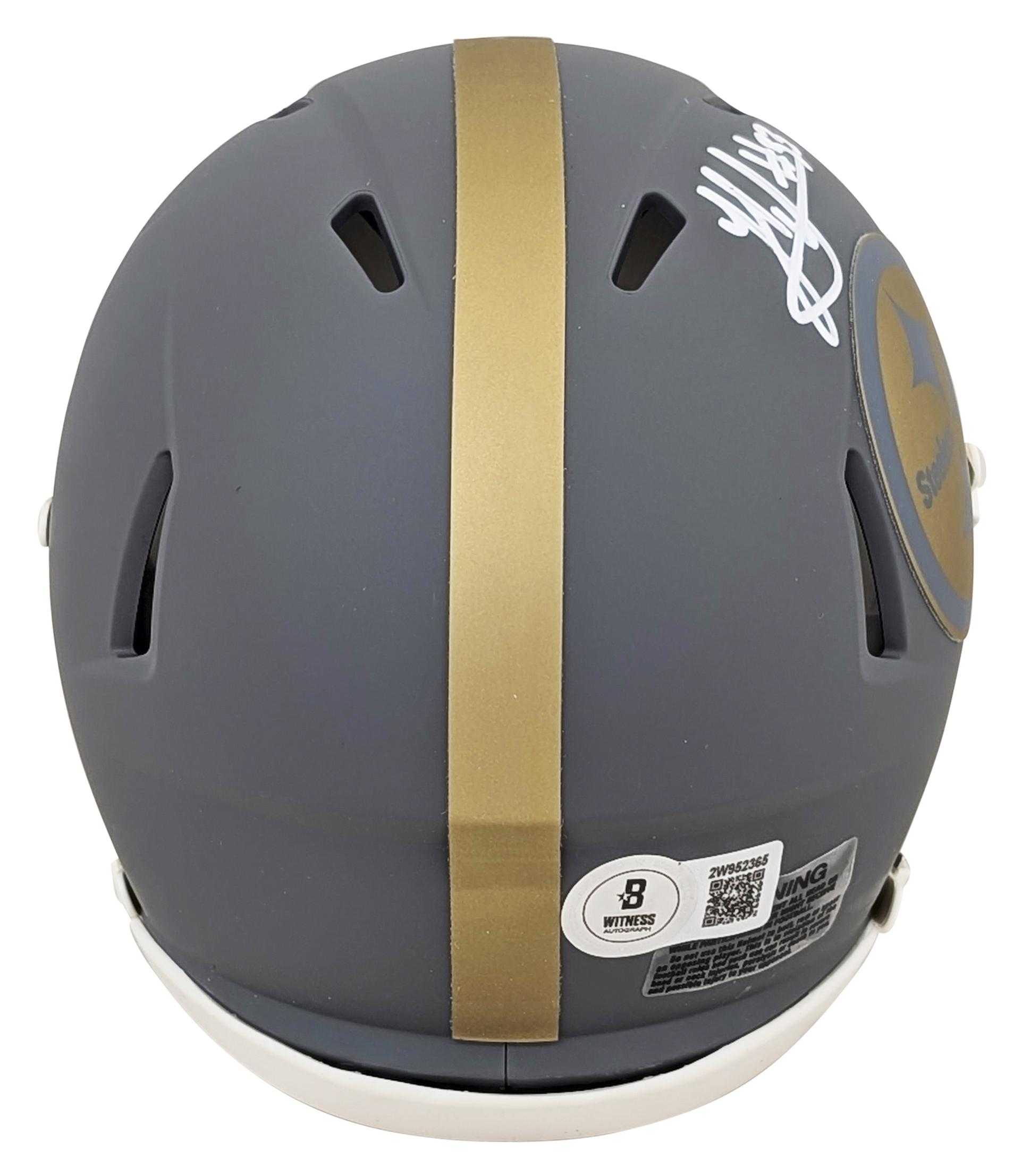 Jack Sawyer Signed Steelers Slate Alternate Speed Mini Helmet (Beckett) at PristineAuction.com Jack Sawyer Signed Steelers Slate Alternate Speed Mini Helmet (Beckett) at PristineAuction.com