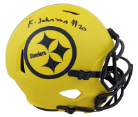 Kaleb Johnson Signed Steelers Full-Size Rave Alternate Speed Helmet (Beckett) at PristineAuction.com