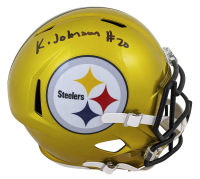 Kaleb Johnson Signed Steelers Full-Size Flash Alternate Speed Helmet (Beckett) at PristineAuction.com