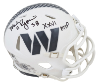 Mark Rypien Signed Commanders Salute To Service Alternate Speed Mini Helmet Inscribed "SB XXVI MVP" (Beckett) at PristineAuction.com