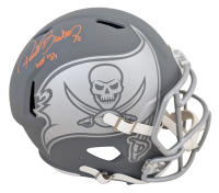 Ronde Barber Signed Buccaneers Full-Size Slate Alternate Speed Helmet Inscribed "HOF 23" (Beckett) at PristineAuction.com