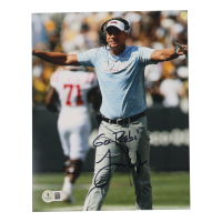 Lane Kiffin Signed Ole Miss Rebels 8x10 Photo Inscribed "Go Rebs!" (Beckett) at PristineAuction.com