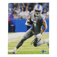Amon-Ra St. Brown Signed Lions 8x10 Photo (Beckett) at PristineAuction.com