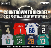 Press Pass Collectibles 2025 Countdown to Kickoff Football Jersey Mystery Box – Series 1 (Limited to 50) at PristineAuction.com