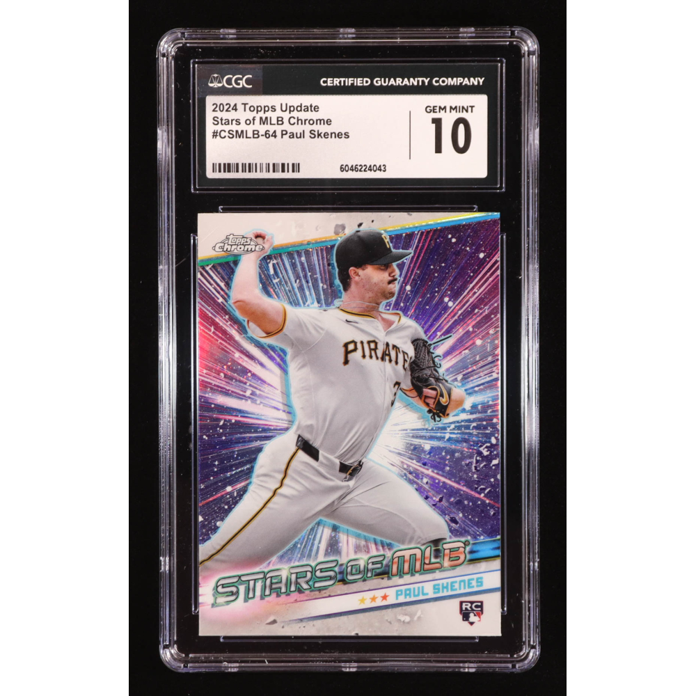Paul Skenes 2024 Topps Stars of MLB Chrome #CSMLB64 RC (CGC 10) at PristineAuction.com