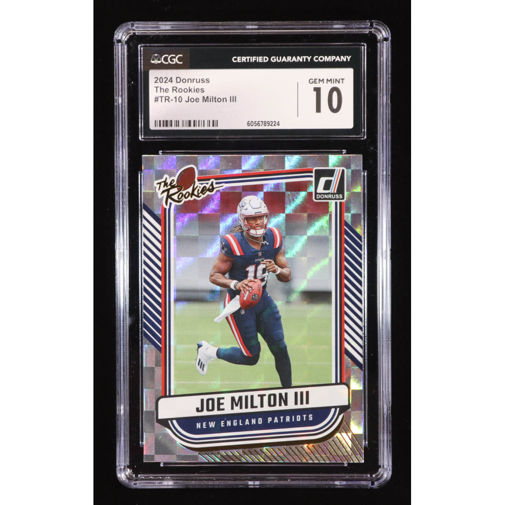 Joe Milton III 2024 Donruss The Rookies #10 RC (CGC 10) at PristineAuction.com