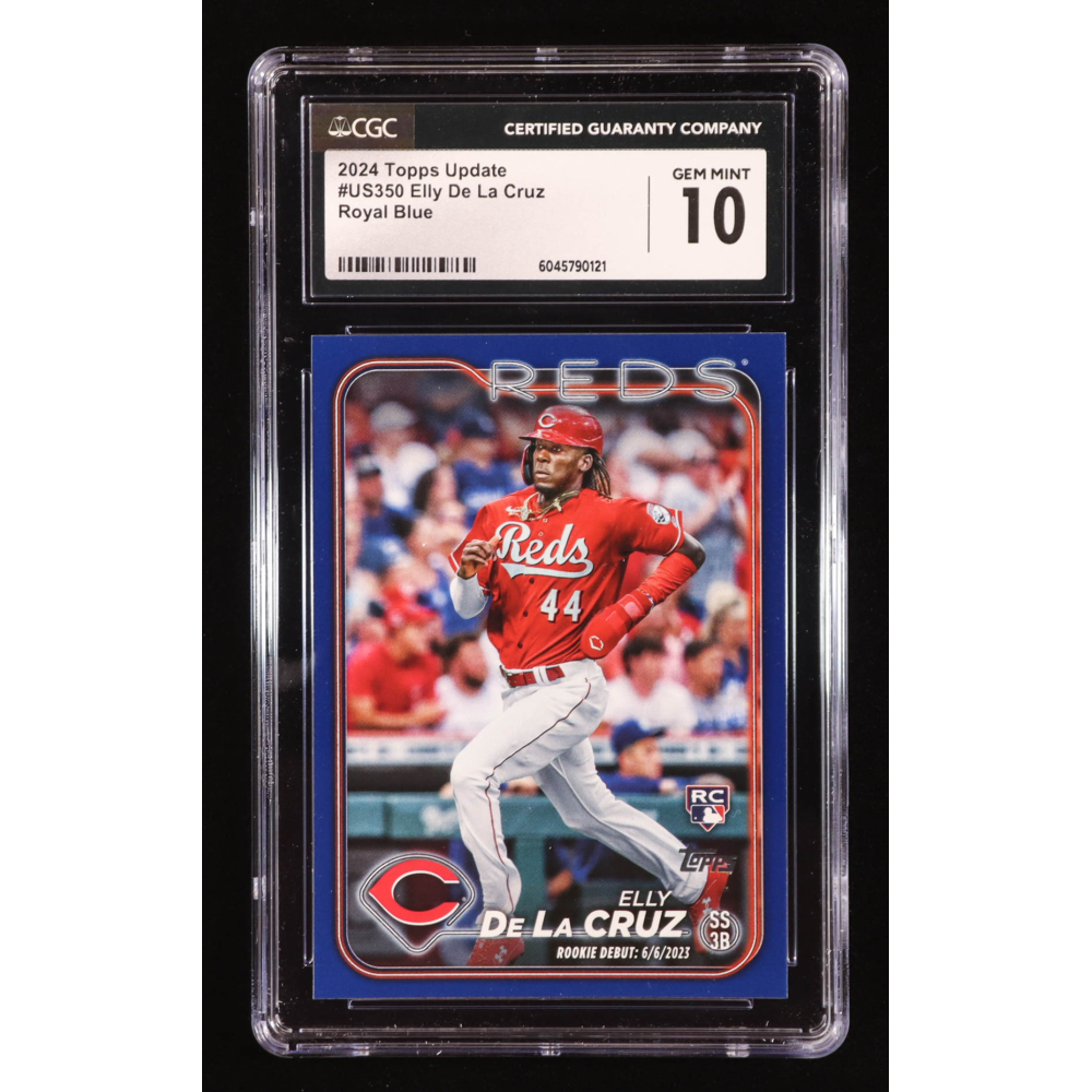 Elly De La Cruz 2024 Topps Update Royal Blue #US350 RC (CGC 10) at PristineAuction.com