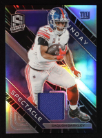 Saquon Barkley 2023 Panini Spectra Sunday Spectacle Materials Hyper #16 #09/75 at PristineAuction.com