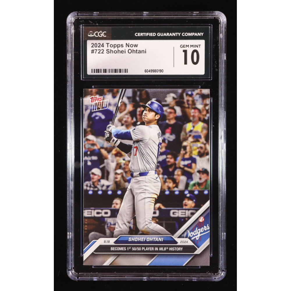 Shohei Ohtani 2024 Topps Now #722 (CGC 10) at PristineAuction.com