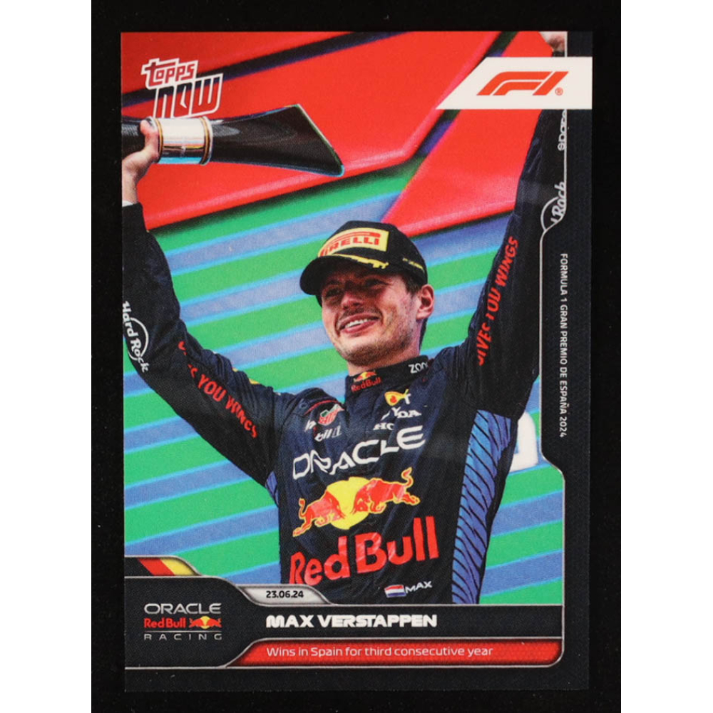 Max Verstappen 2024 Topps Now Formula 1 #29 at PristineAuction.com