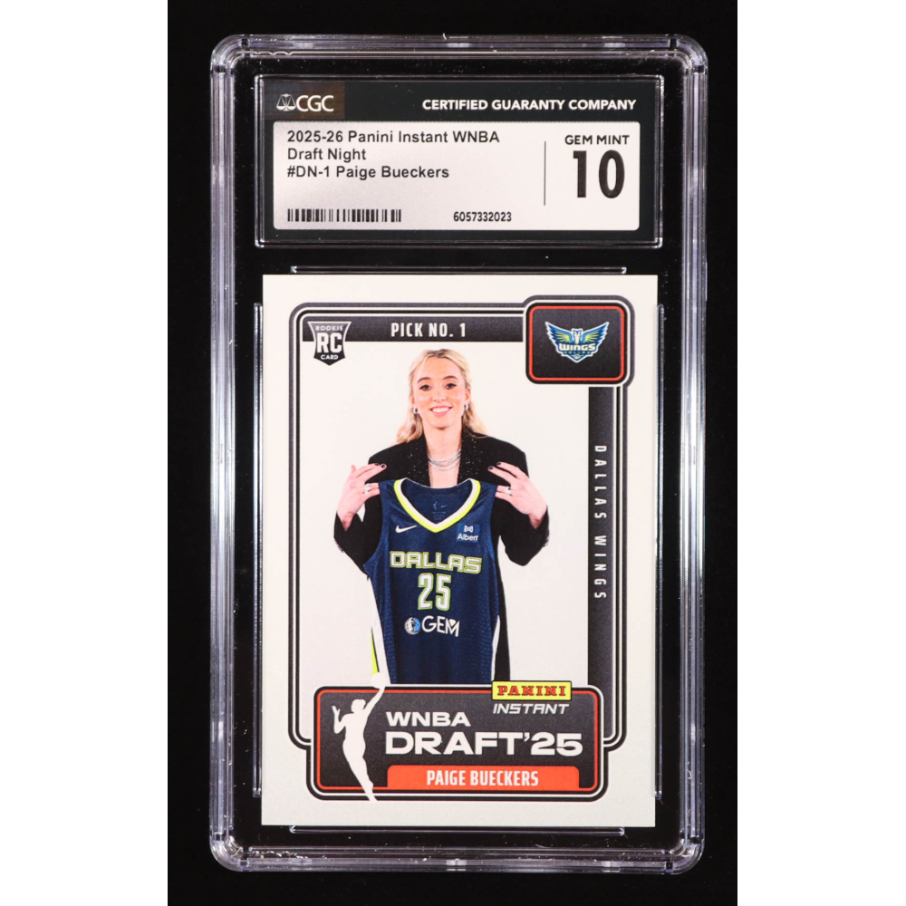 Paige Bueckers 2025-26 Panini Instant WNBA Draft Night #DN1 RC (CGC 10) at PristineAuction.com