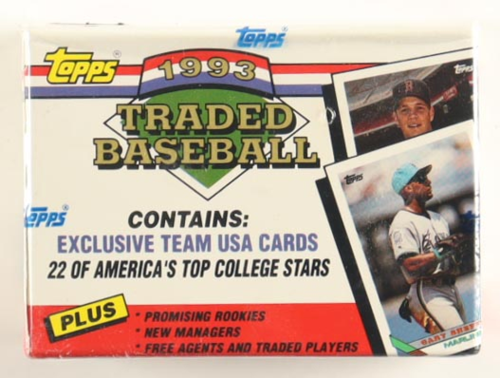 1993 Topps Traded Baseball Complete Set of (132) Cards with Todd Helton #19T USA RC, Mike Piazza #24T, Barry Bonds #1T, Dustin Hermanson #22T USA RC