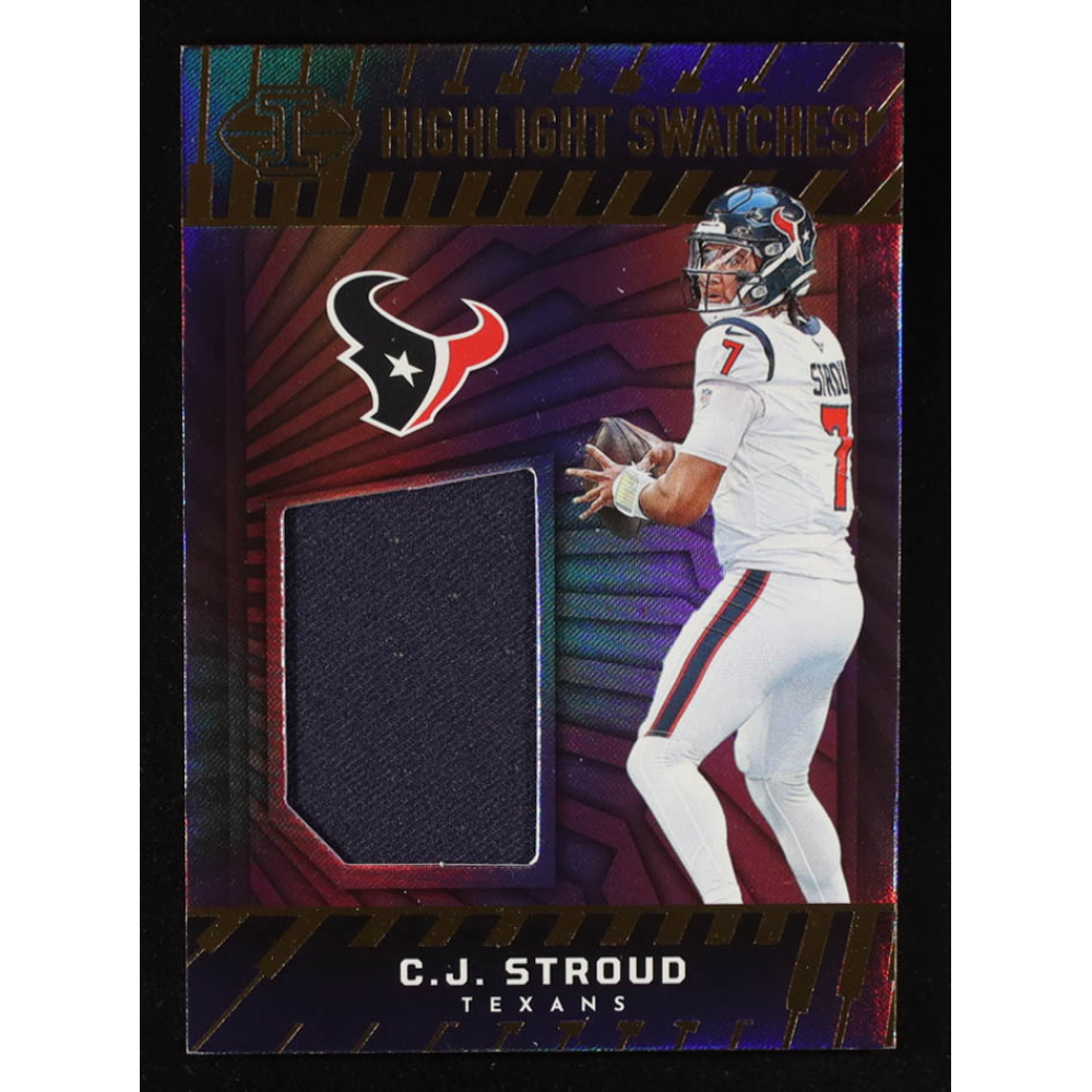 CJ Stroud 2024 Panini Illusions Highlight Swatches #15 at PristineAuction.com