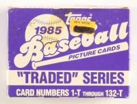 1985 Topps Traded Baseball Complete Set of (132) Cards with Ozzie Guillen #43T XRC, Rickey Henderson #49T, Vince Coleman #24T XRC, Billy Martin #78T MG at PristineAuction.com