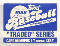 1988 Topps Traded Series Complete Set With (132) Baseball Cards at PristineAuction.com