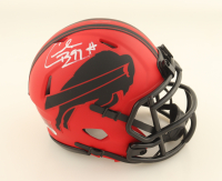 Cornelius Bennett Signed Bills Rave Alternate Speed Mini Helmet (JSA) at PristineAuction.com