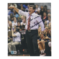 Geno Auriemma Signed Uconn Huskies 8x10 Photo Inscribed "Best Wishes!" (Beckett) at PristineAuction.com