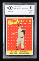 Mickey Mantle 1958 Topps #487 AS TP (BCCG 8) at PristineAuction.com