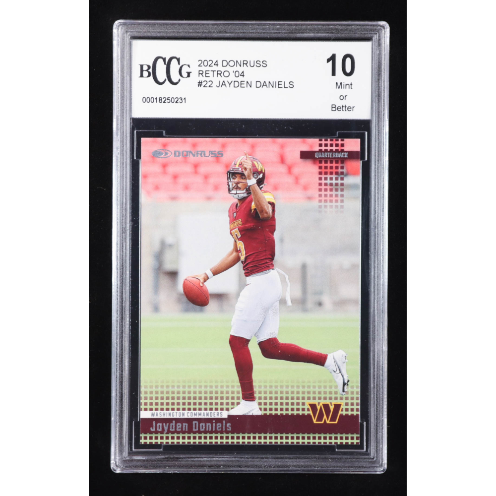 Jayden Daniels 2024 Donruss Retro '94 #22 RC (BCCG 10) at PristineAuction.com