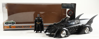 Val Kilmer Signed "Batman Forever" 1:18 Die-Cast Batmobile & Batman Figure (Beckett & ACOA) at PristineAuction.com