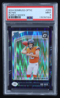 Bo Nix 2024 Donruss Optic Purple Shock #209 RR RC (PSA 9) at PristineAuction.com