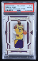 LeBron James 2023-24 Panini National Treasures Material Treasures Prime #2 #11/25 (PSA 8) at PristineAuction.com
