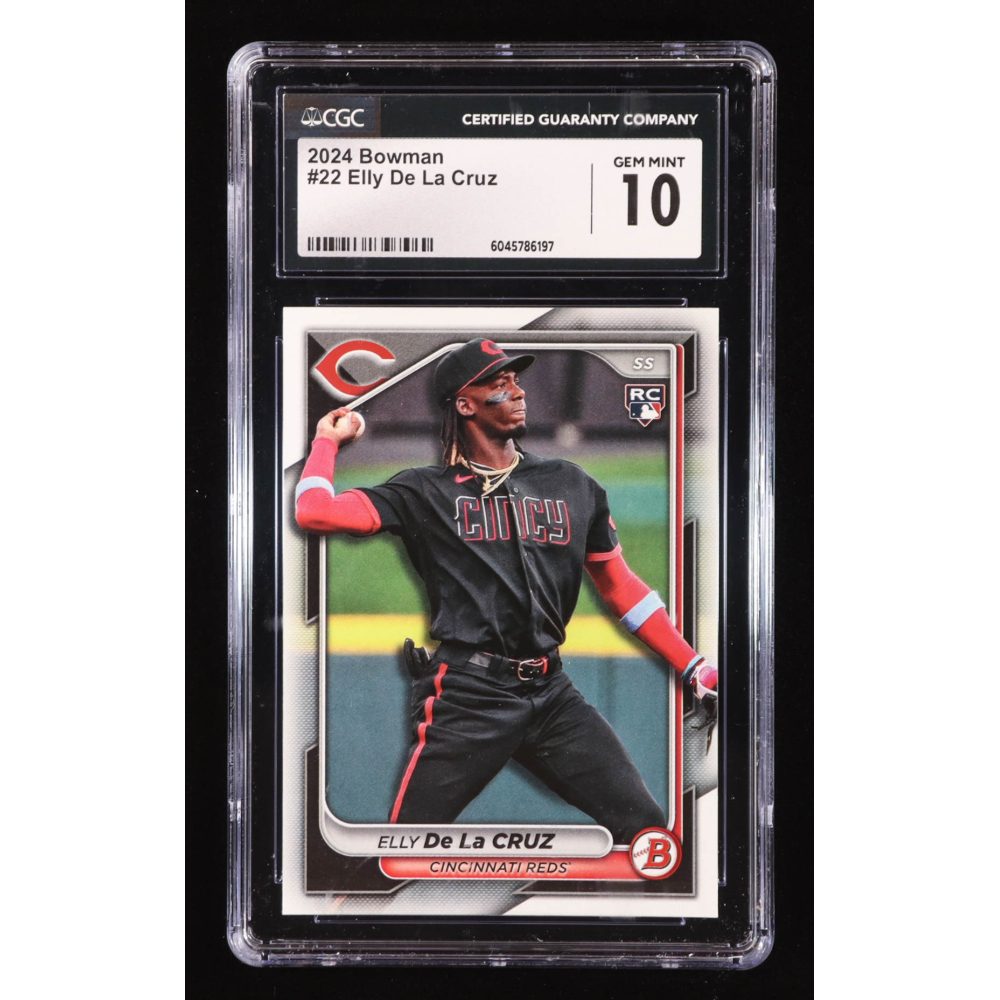 Elly De La Cruz 2024 Bowman #22 RC (CGC 10) at PristineAuction.com
