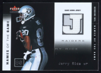 Jerry Rice 2002 Fleer Genuine Names of the Game Jerseys #15 #413/500 at PristineAuction.com