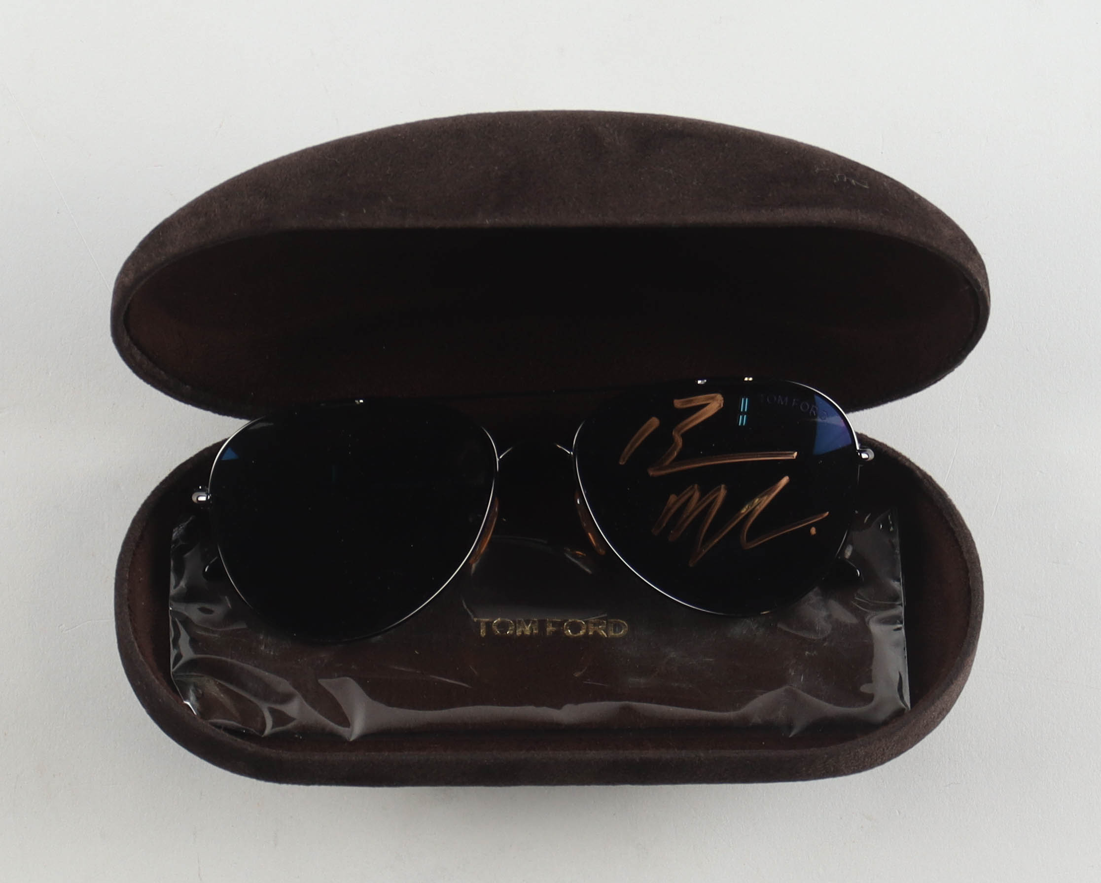 Ewan McGregor Signed On-Screen Worn "Haywire" Tom Ford Aviator Sunglasses (Beckett & Premiere Props) at PristineAuction.com Ewan McGregor Signed On-Screen Worn "Haywire" Tom Ford Aviator Sunglasses (Beckett & Premiere Props) at PristineAuction.com
