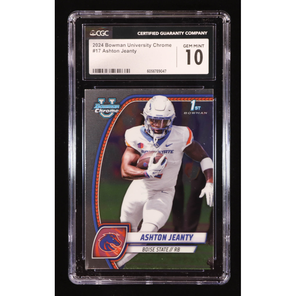 Ashton Jeanty 2024 Bowman Chrome University #17 RC (CGC 10) at PristineAuction.com