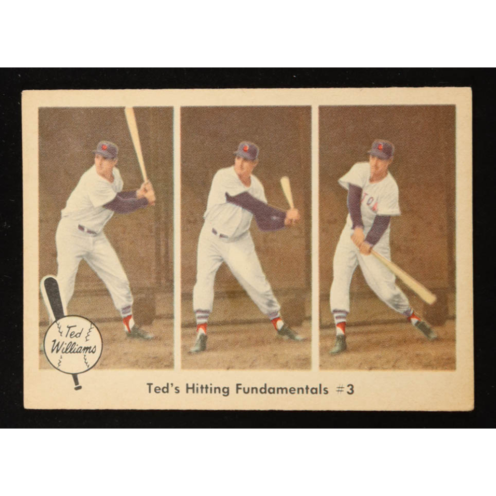 Ted Williams 1959 Fleer Ted's Hitting Fundamentals 3 #73 at PristineAuction.com
