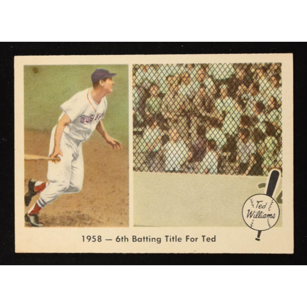 Ted Williams 1959 Fleer 1958 6th Batting Title For Ted #62 at PristineAuction.com