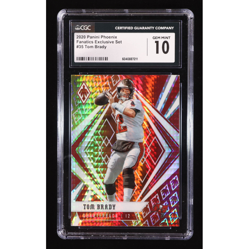 Tom Brady 2020 Panini Phoenix Fire Burst #35 (CGC 10) at PristineAuction.com