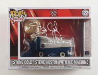 Stone Cold Steve Austin Signed WWE #122 "Stone Cold" Steve Austin with Ice Machine Funko Pop! Rides Vinyl Figure (Beckett) at PristineAuction.com