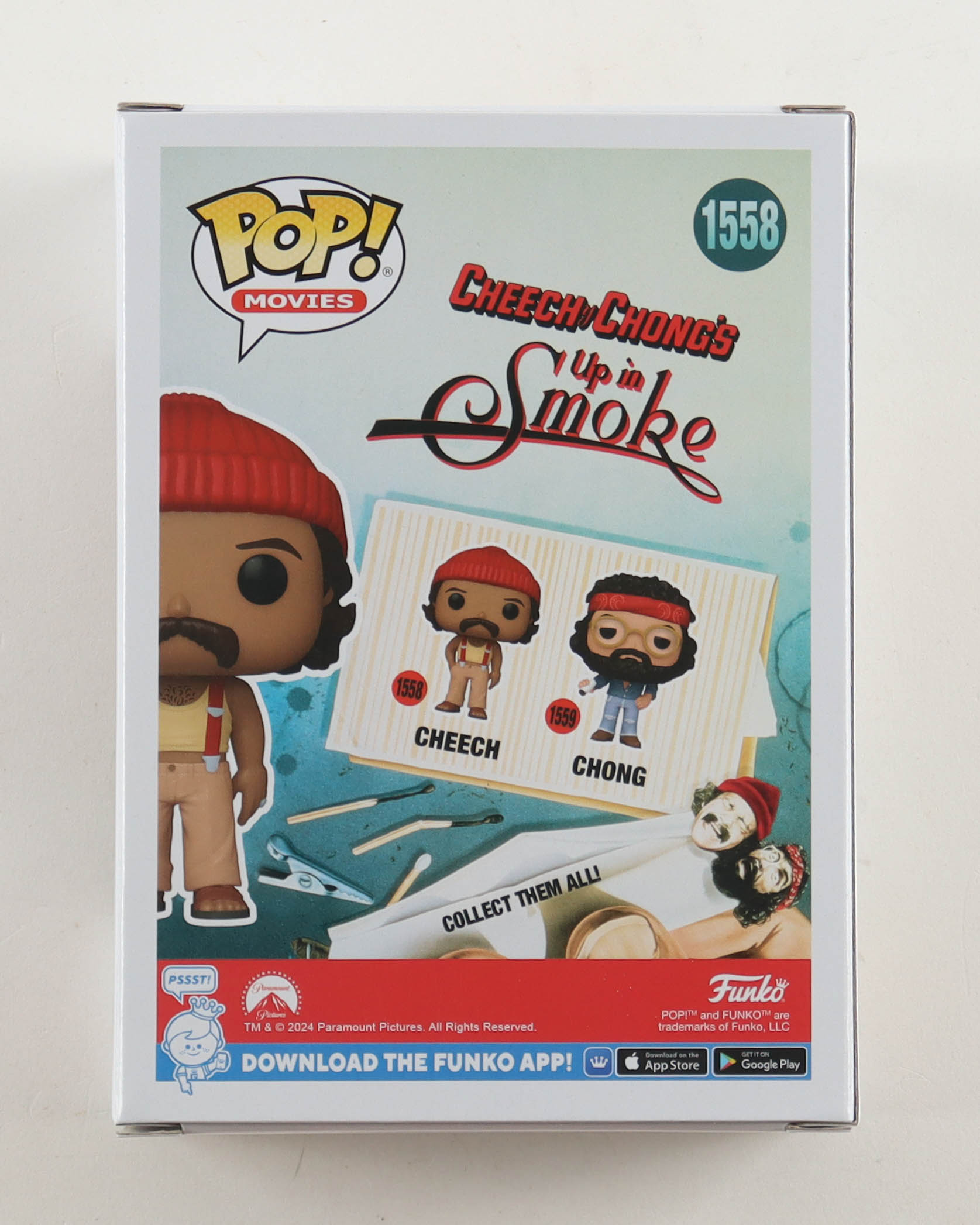 Cheech Marin Signed "Cheech & Chong's: Up in Smoke" #1558 Cheech Funko Pop! Vinyl Figure (Beckett) at PristineAuction.com Cheech Marin Signed "Cheech & Chong's: Up in Smoke" #1558 Cheech Funko Pop! Vinyl Figure (Beckett) at PristineAuction.com