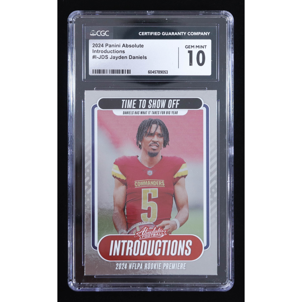 Jayden Daniels 2024 Absolute Introductions #18 RC (CGC 10) at PristineAuction.com