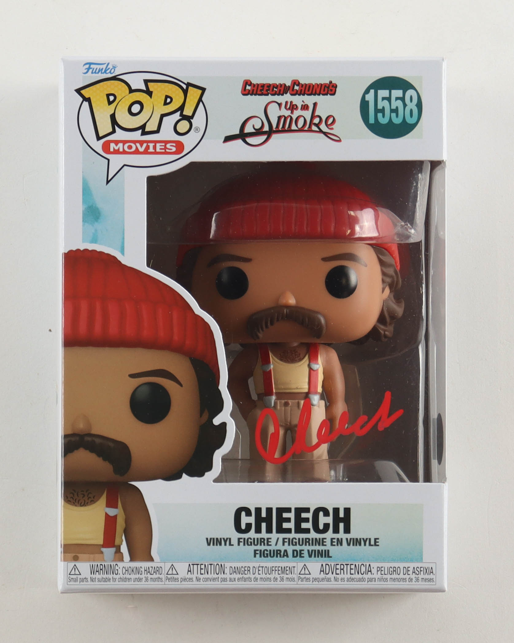 Cheech Marin Signed "Cheech & Chong's: Up in Smoke" #1558 Cheech Funko Pop! Vinyl Figure (Beckett) at PristineAuction.com Cheech Marin Signed "Cheech & Chong's: Up in Smoke" #1558 Cheech Funko Pop! Vinyl Figure (Beckett) at PristineAuction.com