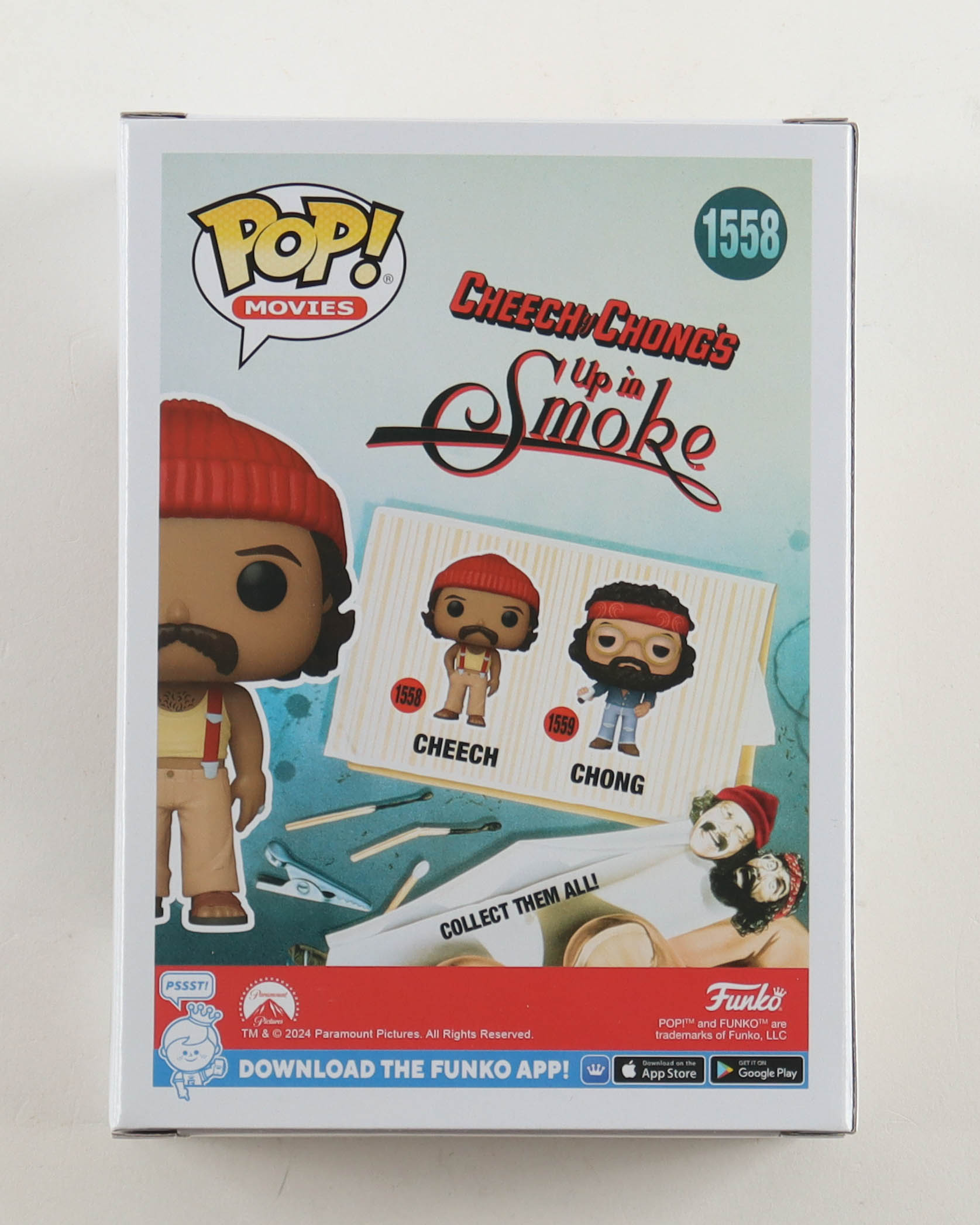 Cheech Marin Signed "Cheech & Chong's: Up in Smoke" #1558 Cheech Funko Pop! Vinyl Figure (Beckett) at PristineAuction.com Cheech Marin Signed "Cheech & Chong's: Up in Smoke" #1558 Cheech Funko Pop! Vinyl Figure (Beckett) at PristineAuction.com