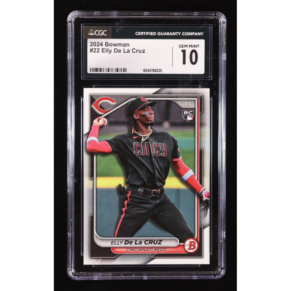 Elly De La Cruz 2024 Bowman #22 RC (CGC 10) at PristineAuction.com