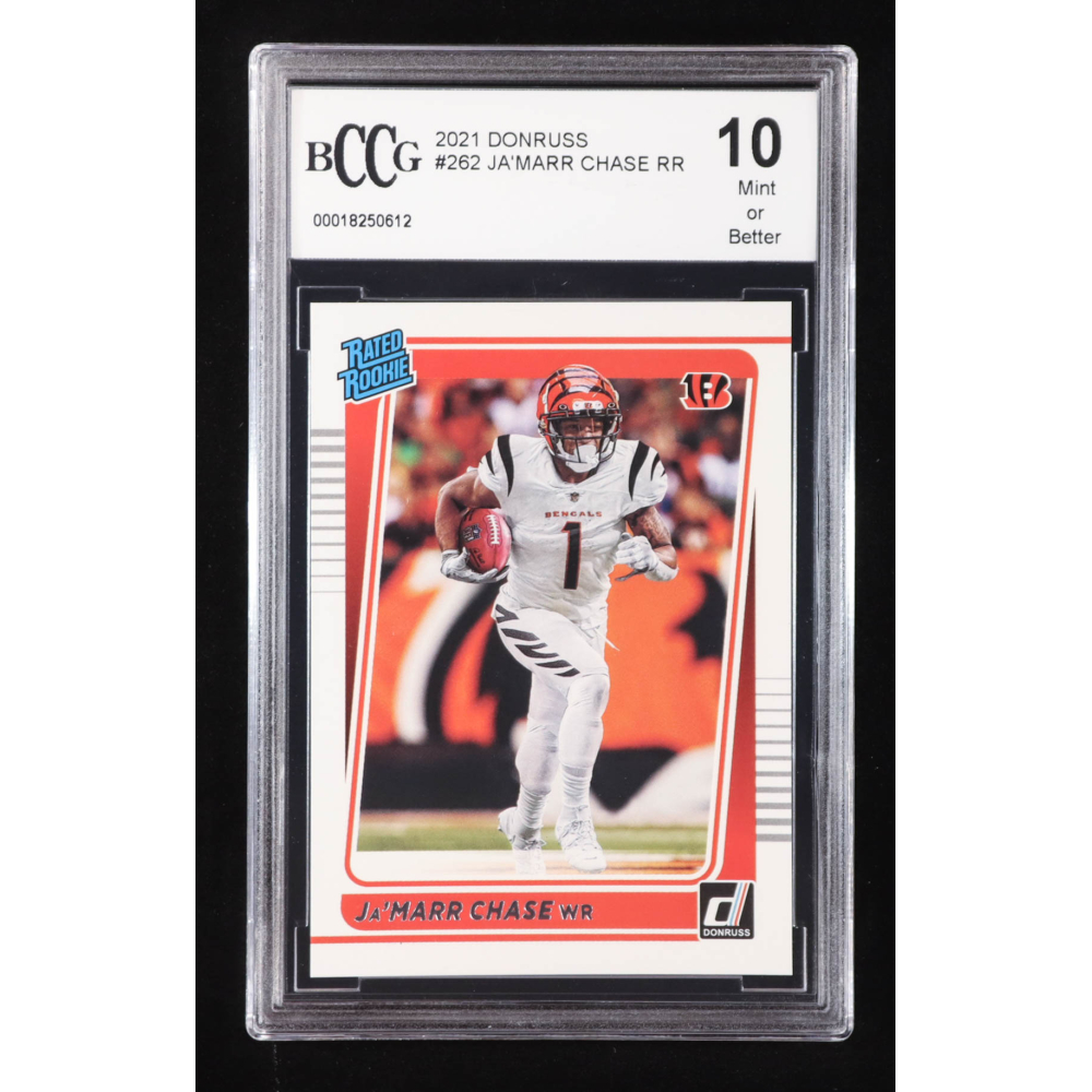 Ja'Marr Chase 2021 Donruss #262 RR RC (BCCG 10) at PristineAuction.com