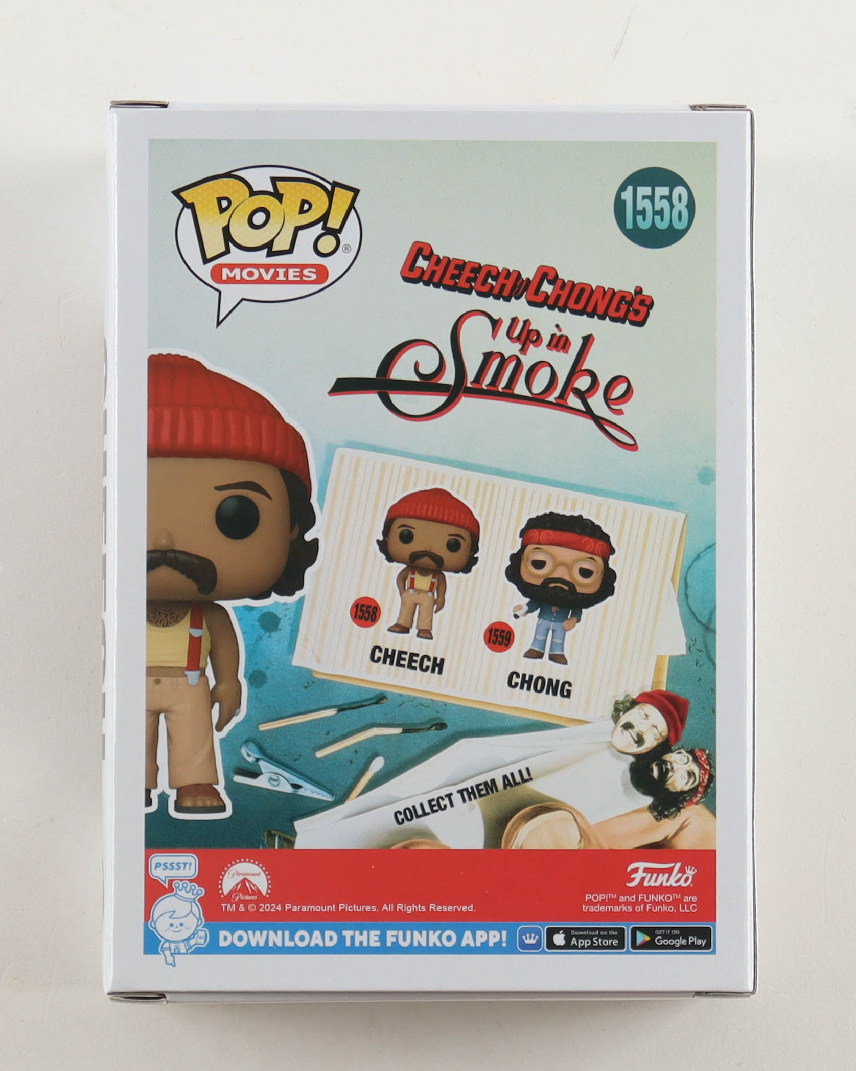 Cheech Marin Signed "Cheech & Chong's: Up in Smoke" #1558 Cheech Funko Pop! Vinyl Figure (Beckett) at PristineAuction.com Cheech Marin Signed "Cheech & Chong's: Up in Smoke" #1558 Cheech Funko Pop! Vinyl Figure (Beckett) at PristineAuction.com