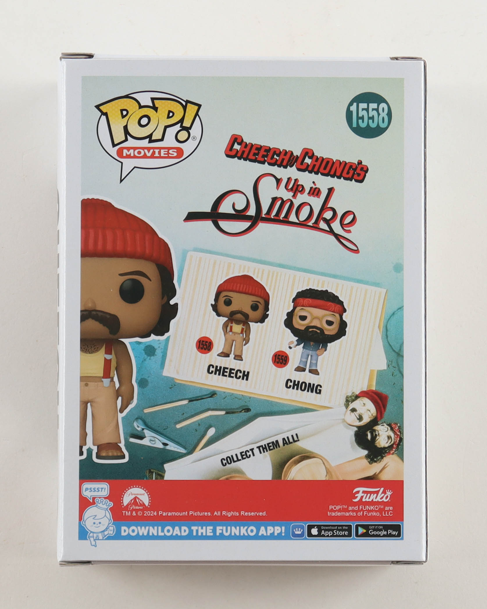 Cheech Marin Signed "Cheech & Chong's: Up in Smoke" #1558 Cheech Funko Pop! Vinyl Figure (Beckett) at PristineAuction.com Cheech Marin Signed "Cheech & Chong's: Up in Smoke" #1558 Cheech Funko Pop! Vinyl Figure (Beckett) at PristineAuction.com