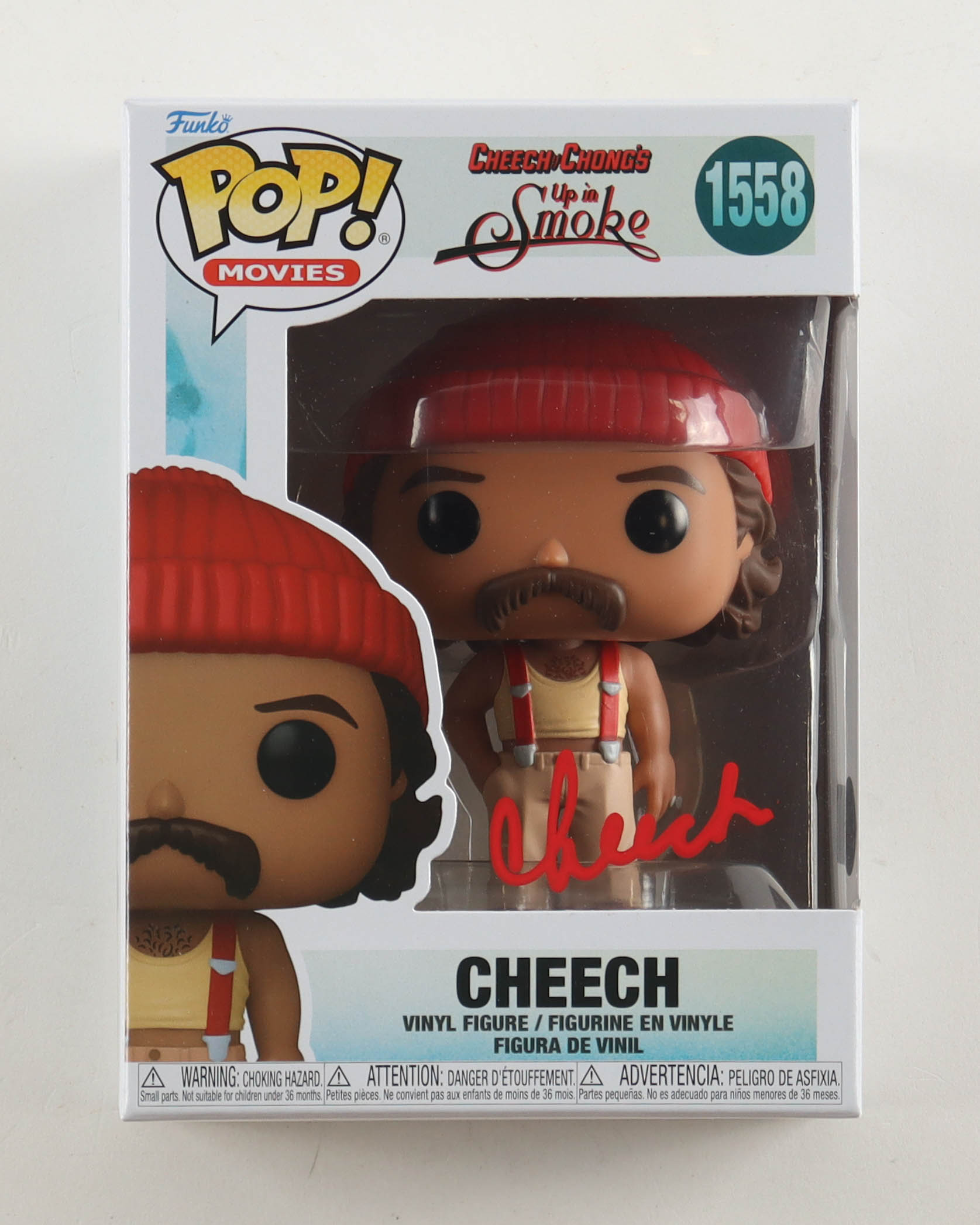 Cheech Marin Signed "Cheech & Chong's: Up in Smoke" #1558 Cheech Funko Pop! Vinyl Figure (Beckett) at PristineAuction.com Cheech Marin Signed "Cheech & Chong's: Up in Smoke" #1558 Cheech Funko Pop! Vinyl Figure (Beckett) at PristineAuction.com