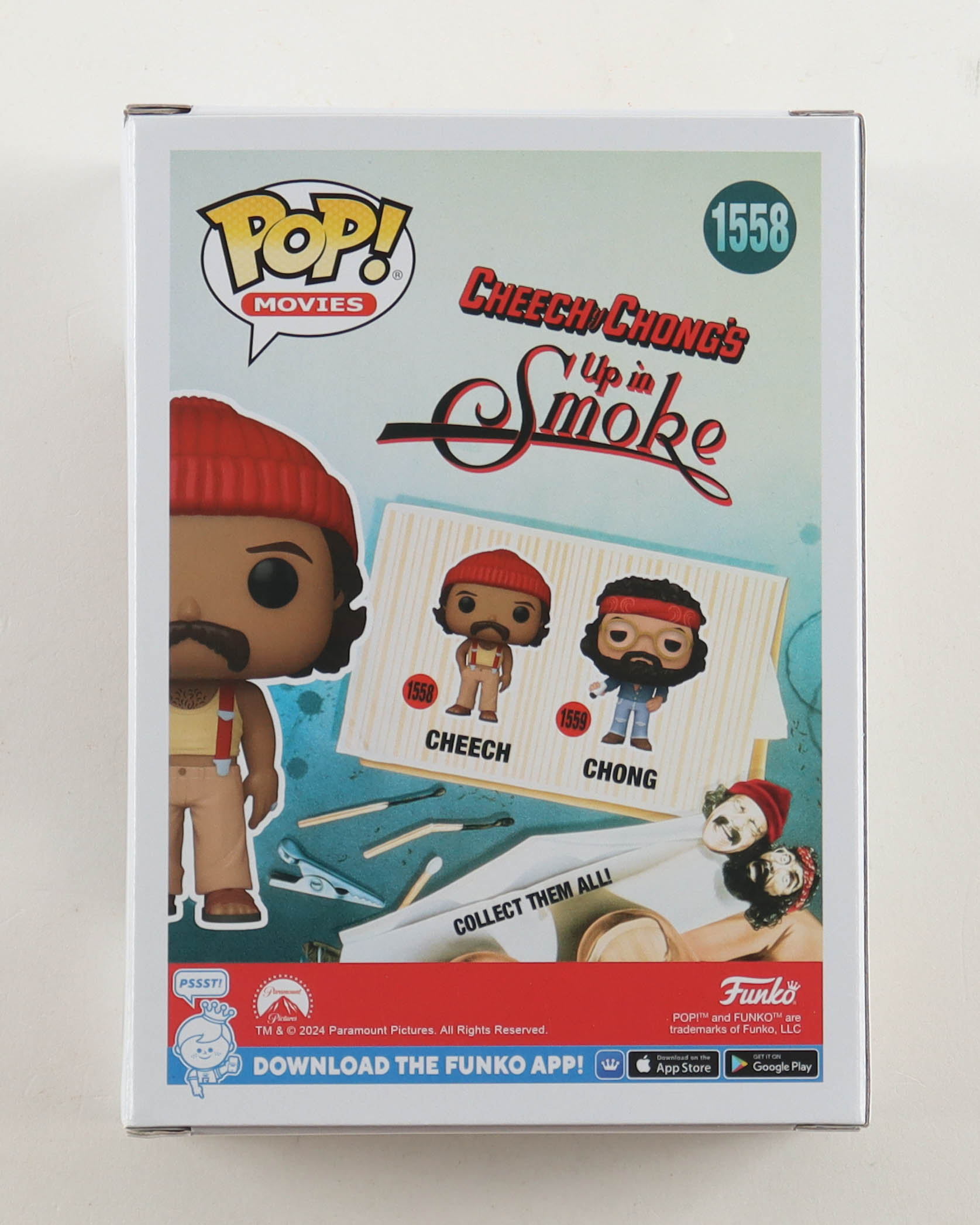 Cheech Marin Signed "Cheech & Chong's: Up in Smoke" #1558 Cheech Funko Pop! Vinyl Figure (Beckett) at PristineAuction.com Cheech Marin Signed "Cheech & Chong's: Up in Smoke" #1558 Cheech Funko Pop! Vinyl Figure (Beckett) at PristineAuction.com